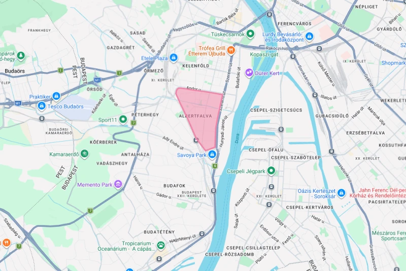 Paid parking will start in Albertfalva from February 1, 2026.